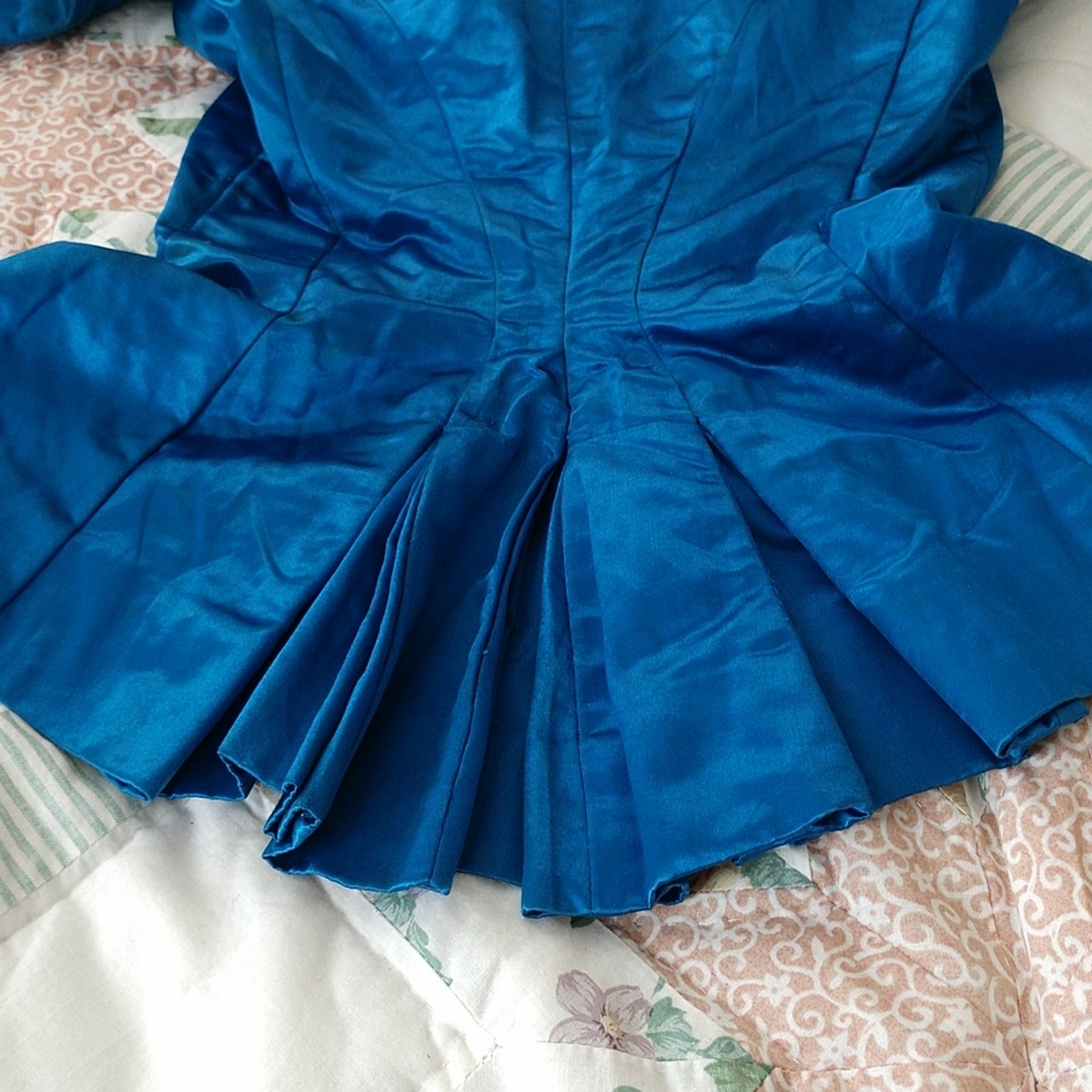 TRUE VICTORIAN ANTIQUE Child's SILK SATIN Bodice / Jacket - Picture 7 of 12